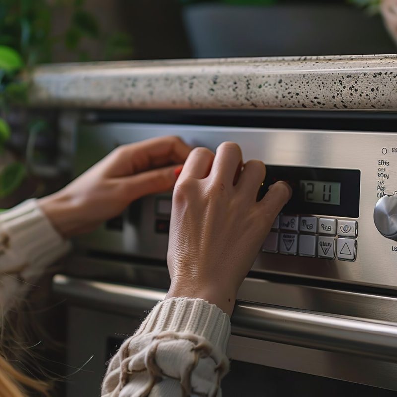 A close shot of an unrecognized woman hand opening steel locker with electronic password with a big space for text or product advertisement